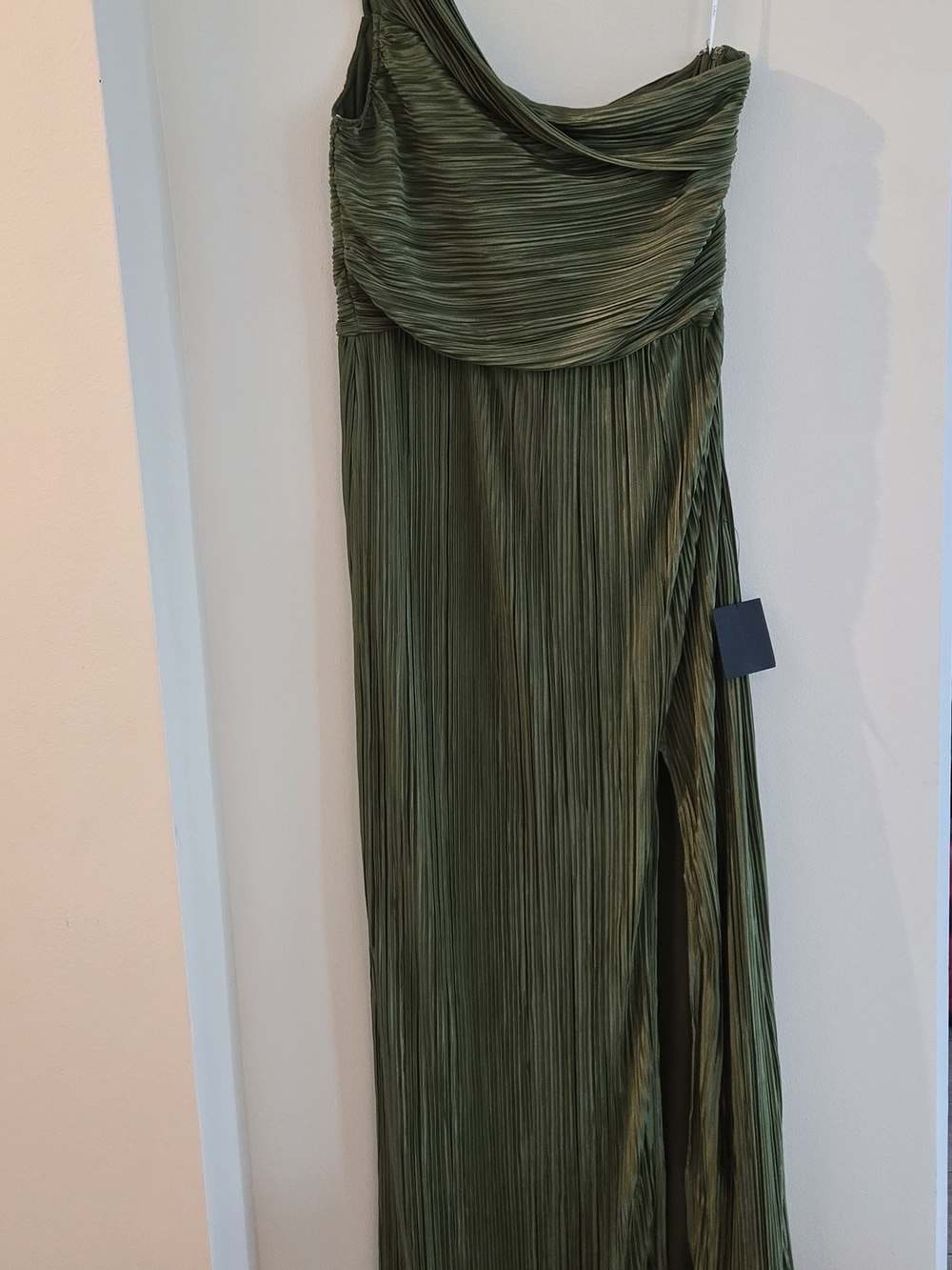 Olive Green Off Shoulder Dress